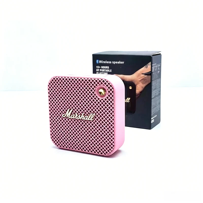 2026 Marshall Mini Retro Bluetooth Speaker, Compact Subwoofer, Portable & Long Battery Life for Outdoor Use