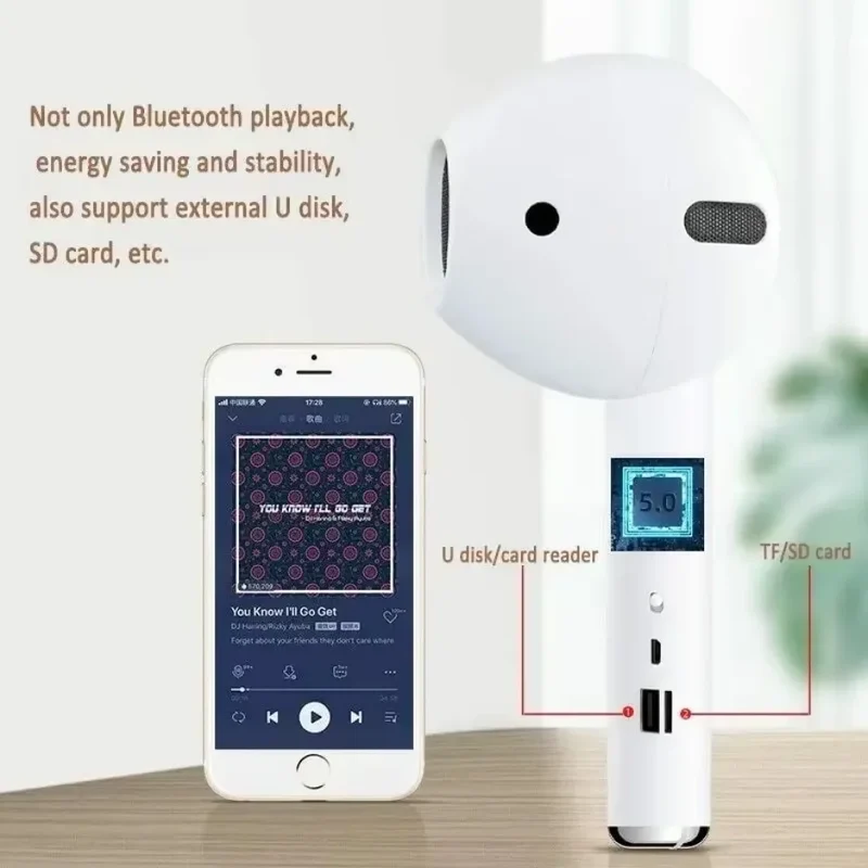 ‌Wireless Bluetooth Speaker Deep Bass Portable Outdoor Speaker with TF Card Charging Box IPX5 Waterproof Birthday Gift‌