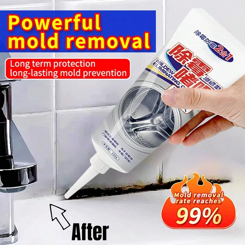Mold Remover Gel Anti-Mold Cleaning Gel For Kitchen Bathroom Washing Machine Refrigerator Rubber Ring Removing Mold
