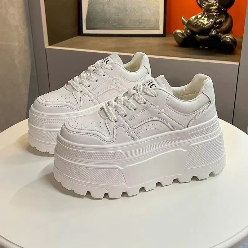 Platform Womens Shoes Non-slip Women Running Shoes Designer Vulcanized Shoes Lace-up Wear-resistant Sneakers for Women 2025 New