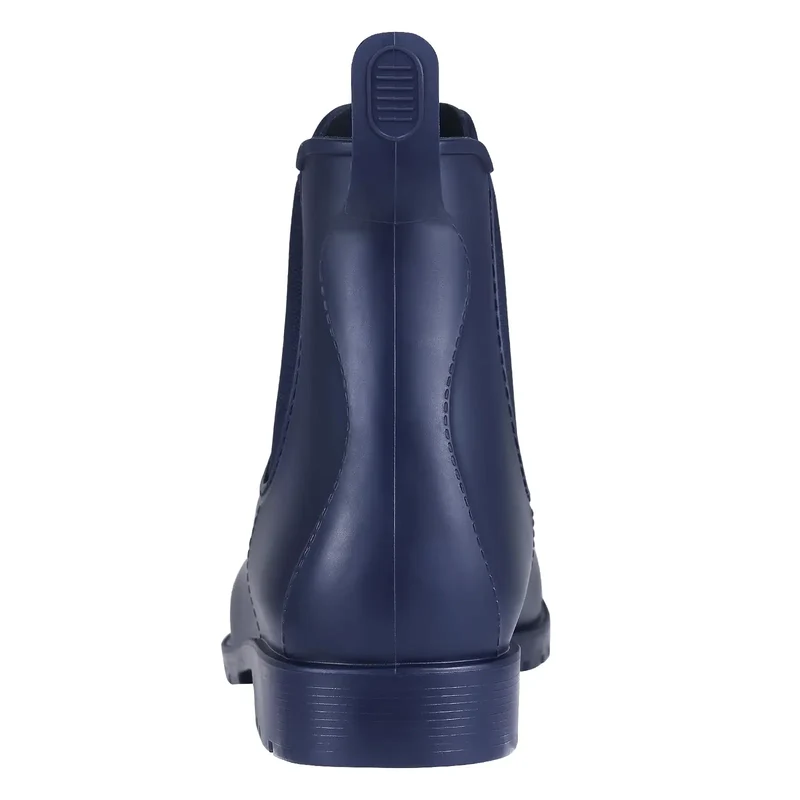 Evshine Fashion Short Rain Shoes For Women New Lady Chelsea Boots Outdoor Anti-slip Waterproof Rain Boots Sodt Rubber Ankle Boot