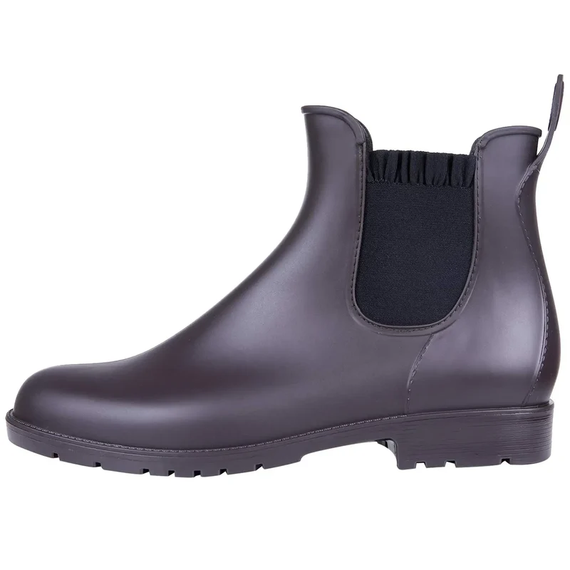 Evshine Fashion Short Rain Shoes For Women New Lady Chelsea Boots Outdoor Anti-slip Waterproof Rain Boots Sodt Rubber Ankle Boot