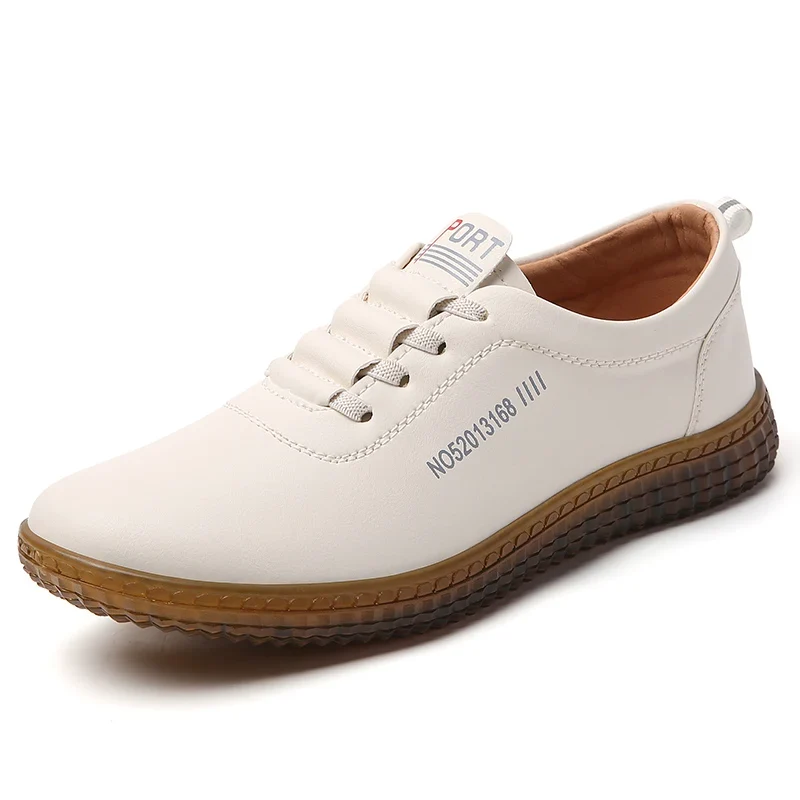 100% cowhide Women's Leather shoes New large size casual sports shoes Fashion Lightness Women's vulcanized shoes sneakers