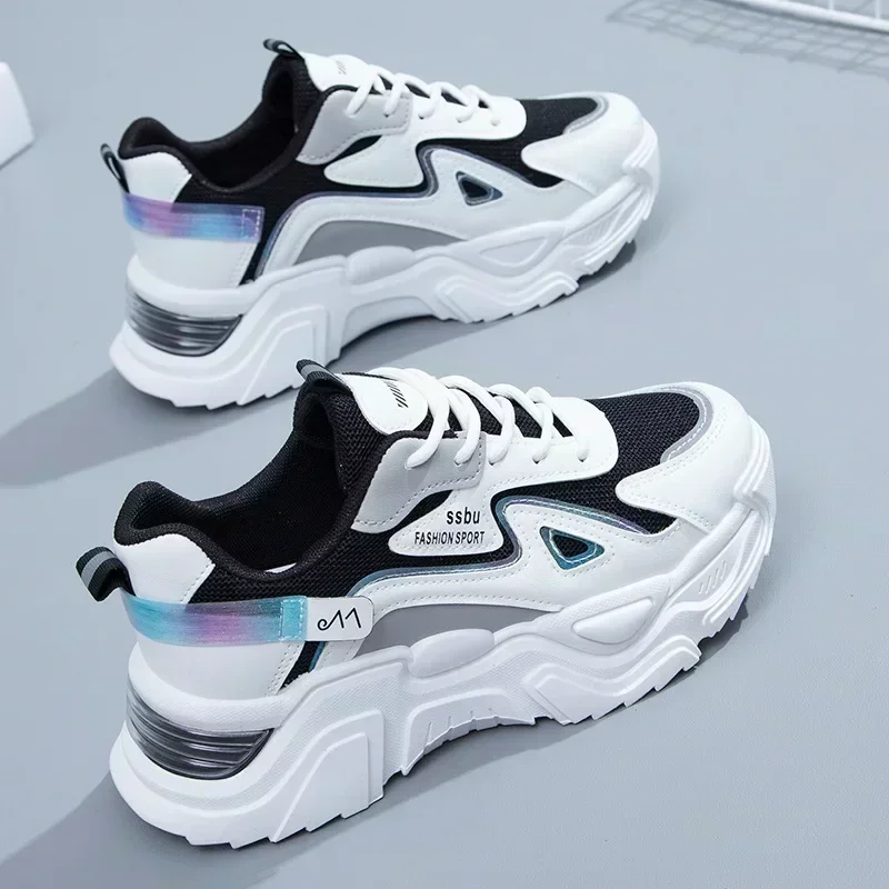 2025 Sneakers Women Platform Flat Shoes Woman Shoes Green Casual Trainers Ladies Chunky Sneakers Women Shoes