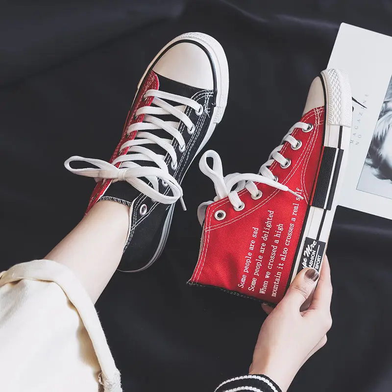 2026 New Arrival School Student Sneakers Canvas Shoes Women Vulcanized Tennis Girls Sport Shoes Woman Sneakers Espadrilles