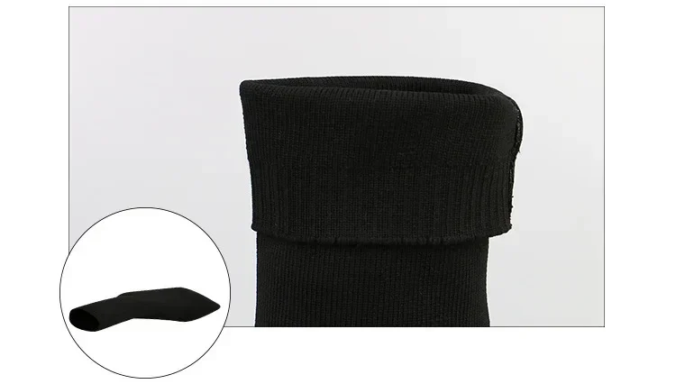 Comemore Knitting Stretch High Heels for Women Fashion Shoe 2025 Spring Autumn Ankle Boot Female Sexy Sock Boots Plus Size 34 42