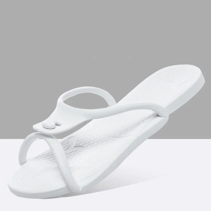 Folding Slippers Trip Travel Portable Slides Women Men Light Home Hotel Salon Homestay Guest Use Sandals Bathing Beach Shoes