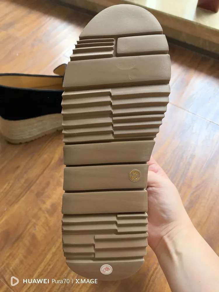MKKHOU Fashion Loafers New High Quality Real Leather Suede Vintage Straw Braid Platform Shoes Daily Casual Light Shoes Neutral