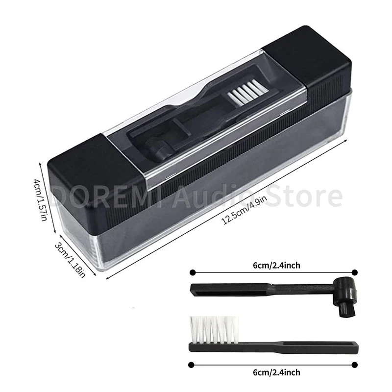 6 Pcs Anti Static LP Vinyl Record Cleaner Dust Remover Brush Turntable Cleaning Solution Stylus Cleaning Gel Player Cleaning Kit