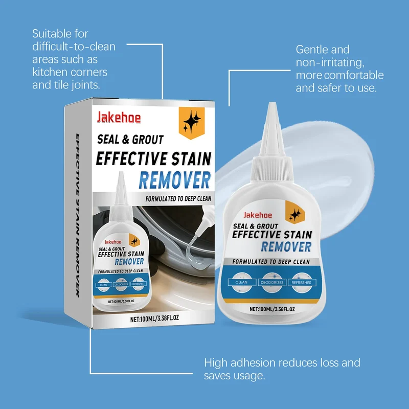 Jakehoe Stain Removal Gel Multipurpose Household Decontamination Cleaning Gel Household Sealing Ring Gap Decontamination Agent