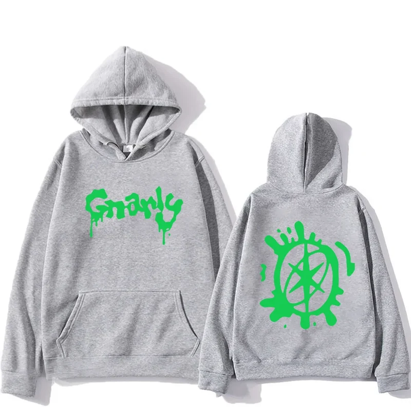 Katseye Merch Gnarly Logo Printed Hoodie Men Women Casual oversized hoodie hip hop streetwear vintage Fleece Long sleeve clothes