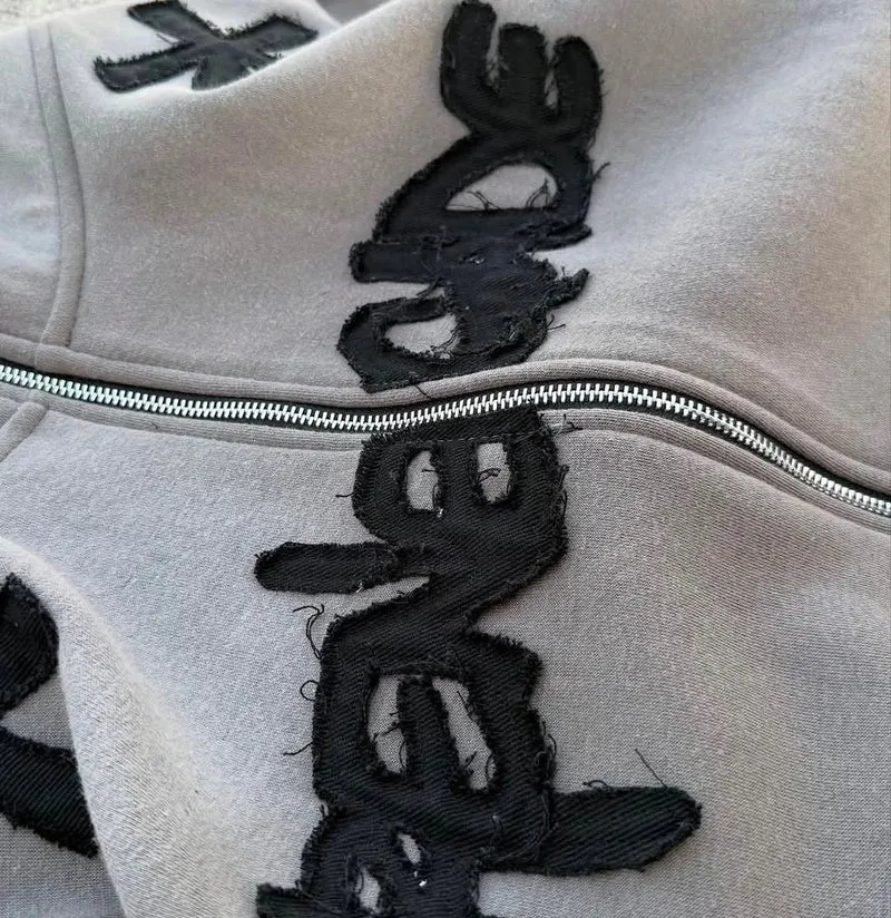Retro Street Geometry Print Hoodie Original Design Patchwork Y2K Hip Hop Harajuku Style Casual Oversized Hoodie Male Tracksuit