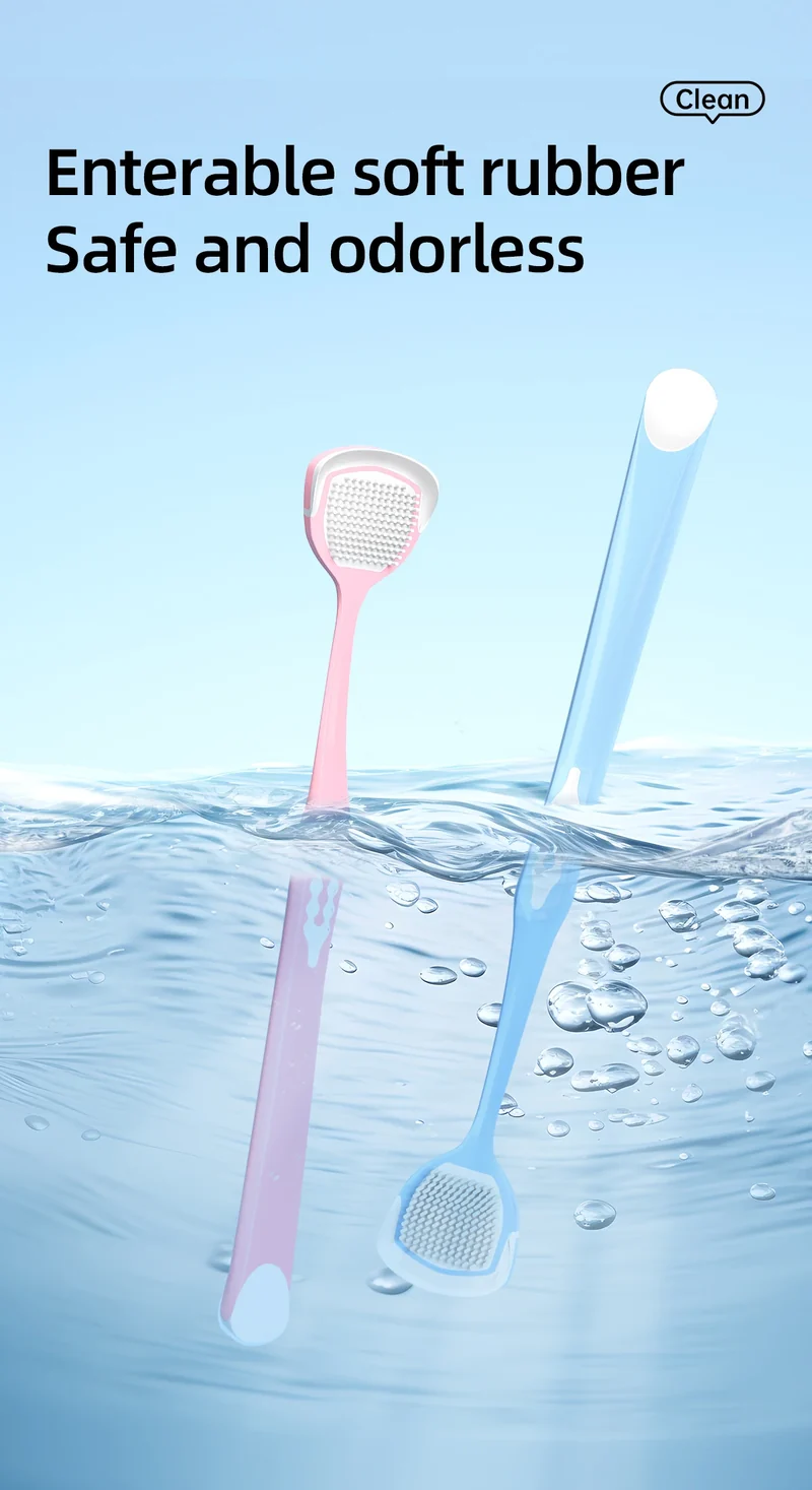 Tongue Coating Scraper, Tongue Coating Cleaning Gel, Oral Refreshing Cleaning Toothpaste, Tongue Brush, Cleaner