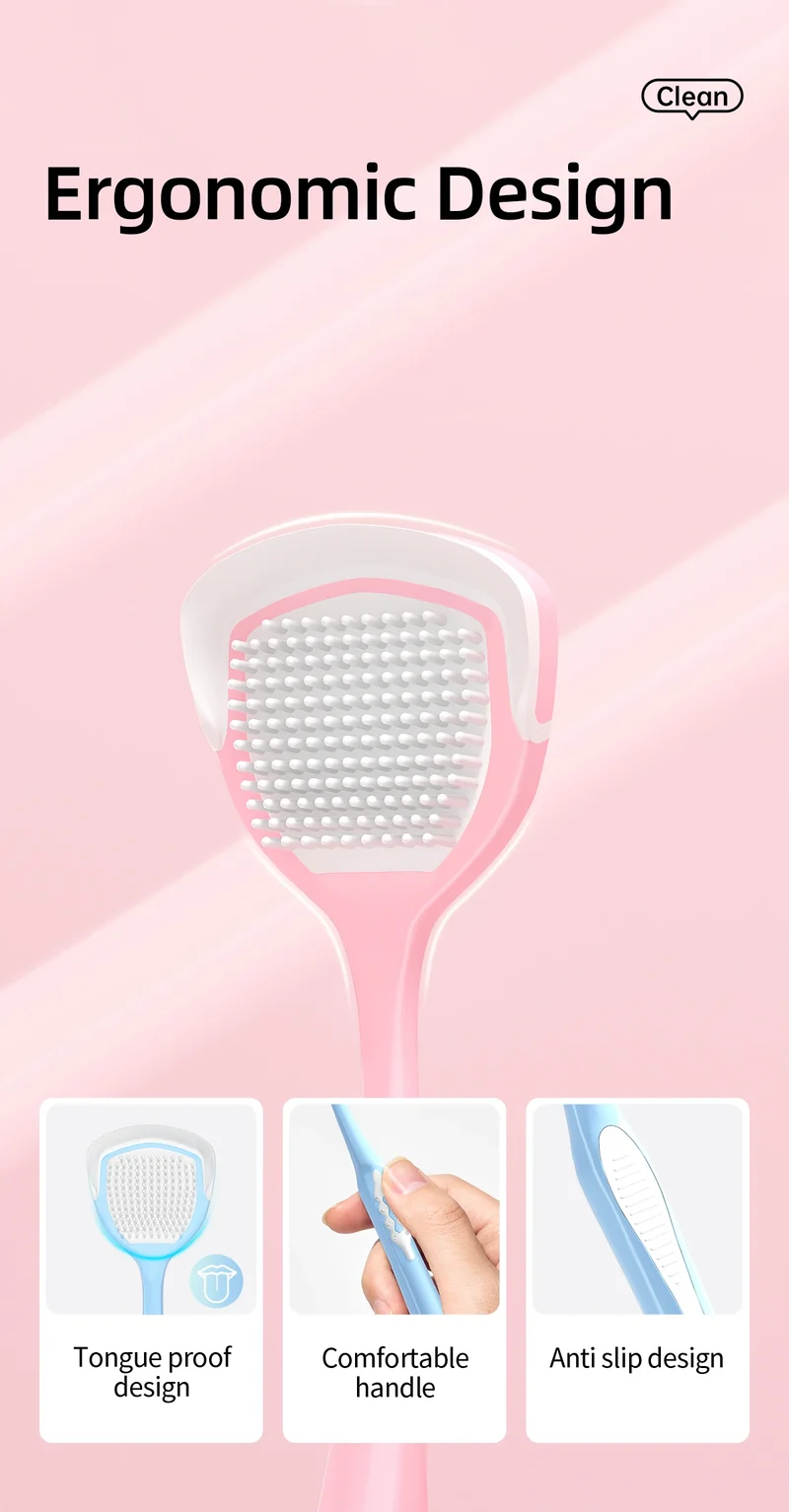 Tongue Coating Scraper, Tongue Coating Cleaning Gel, Oral Refreshing Cleaning Toothpaste, Tongue Brush, Cleaner