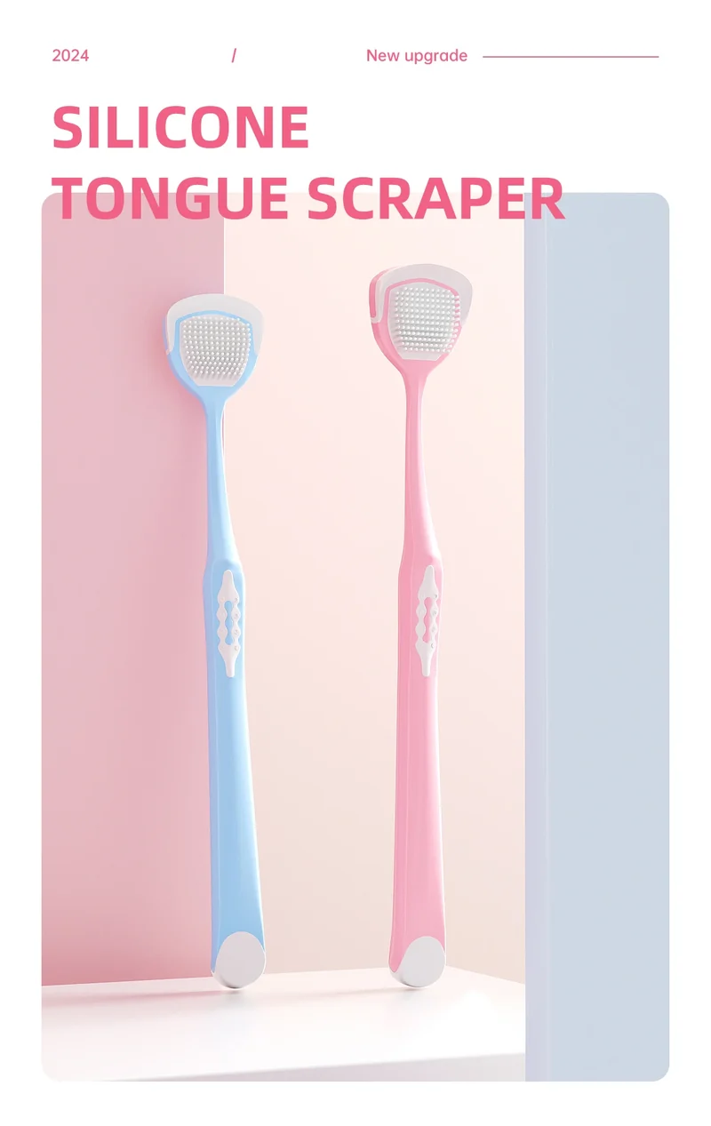 Tongue Coating Scraper, Tongue Coating Cleaning Gel, Oral Refreshing Cleaning Toothpaste, Tongue Brush, Cleaner