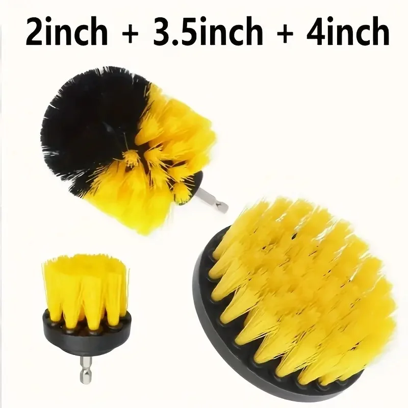 Electric Scrubber Drill Brush Kit Power Drills Scrubber Brush For Carpet Glass Car Tires Nylon Extension Pole Floor, Automotive