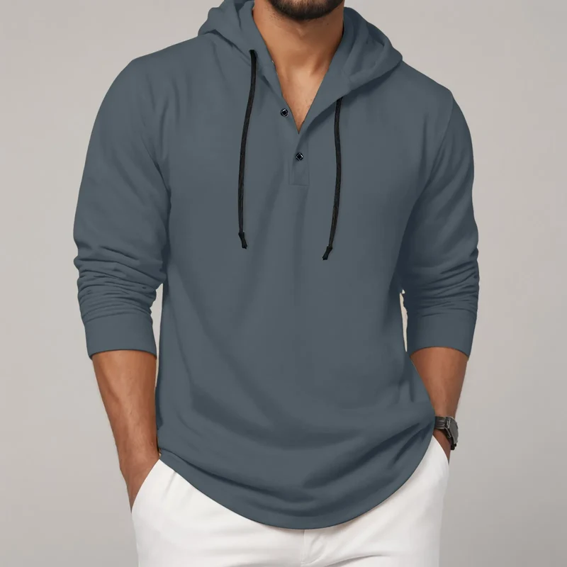 Men'S Hoodie Long Sleeve Button Shirt Casual Beach Yoga Sweatshirt Oversized Hoodie Sweatshirts Casual Shirts For Male Loose
