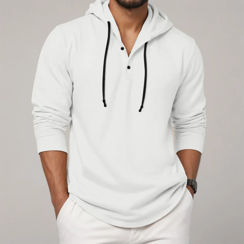 Men'S Hoodie Long Sleeve Button Shirt Casual Beach Yoga Sweatshirt Oversized Hoodie Sweatshirts Casual Shirts For Male Loose