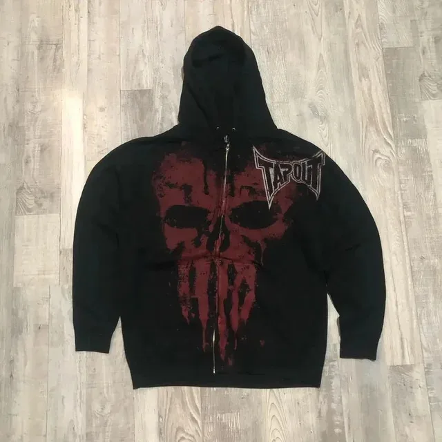 American Gothic Ro Skull Bones Oversized Hoodie Y2K Hip Hop Sle Streetwear No Brand Svel Other Material 00%