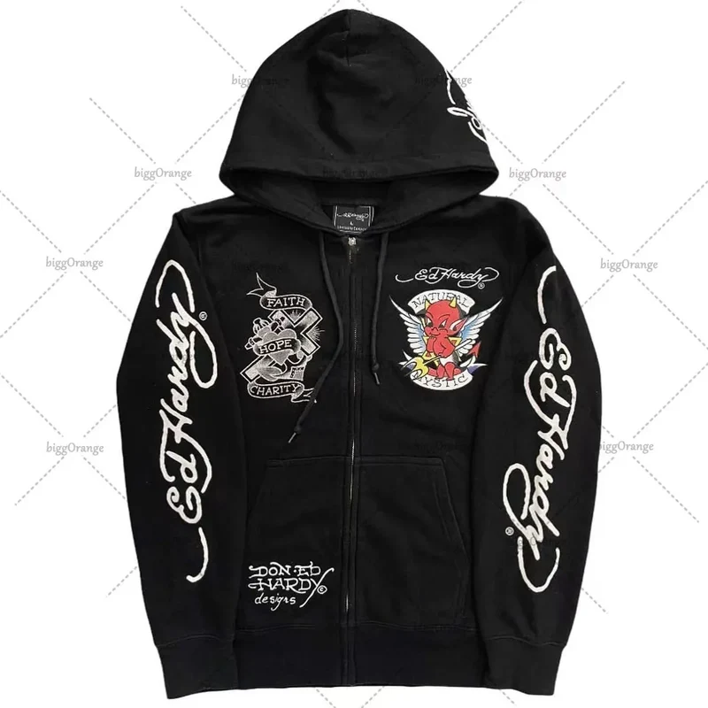 American Gothic Ro Skull Bones Oversized Hoodie Y2K Hip Hop Sle Streetwear No Brand Svel Other Material 00%