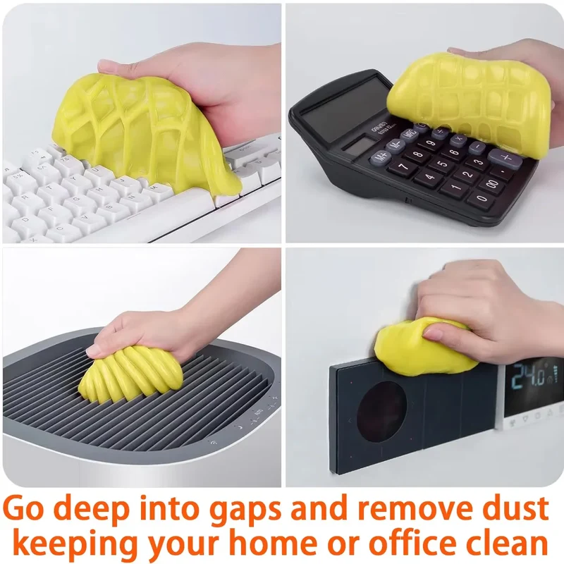 1pc Dedusting Gel Car Interior Cleaning Magic Clay Household Keyboard Desktop Cleaning Gel Tool Car Cleaning Accessories
