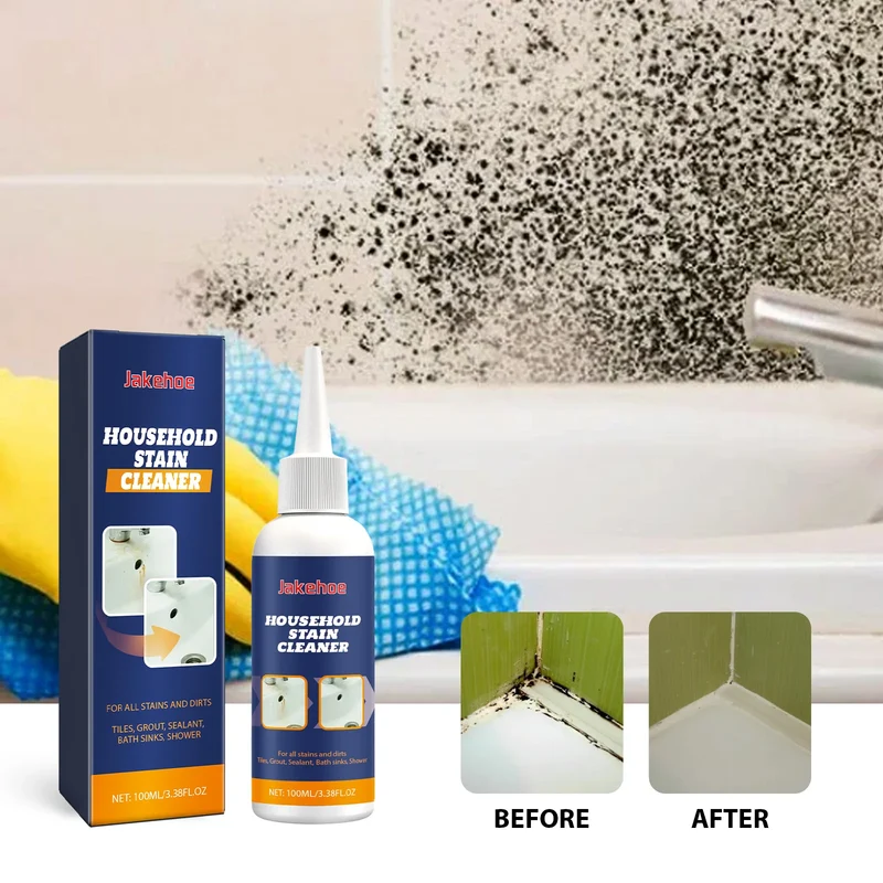 Mold Stain Cleaning Gel Household Doors Windows Walls Tile Gaps High-Efficiency Mildew Removal And Decontamination Cleaner 100ml