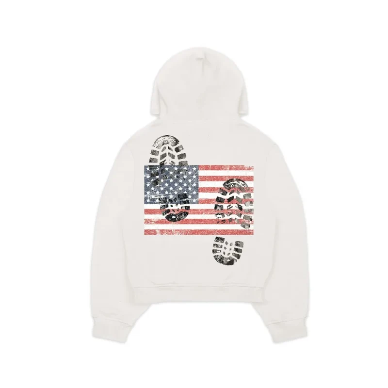 Streetwear Fashion New Pullover Sweatshirts Men Women Harajuku Flag Graphic Printed Oversized Hoodie Gothic Y2K Casual Clothes