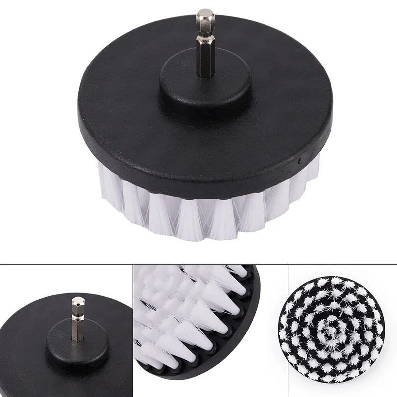 4 Inch Soft Drill Brush Electric Scrubber Drill Disc Brushes Polisher Bathroom Power Cleaning Tools For Carpet Glass Car Tires