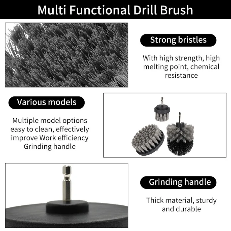 Cleaning Tools Drill Brush Kit Electric Scrubber Brush for Cleaning Bathroom Bathtub Cleaning Brush Scrub Drill Cleaning Kit