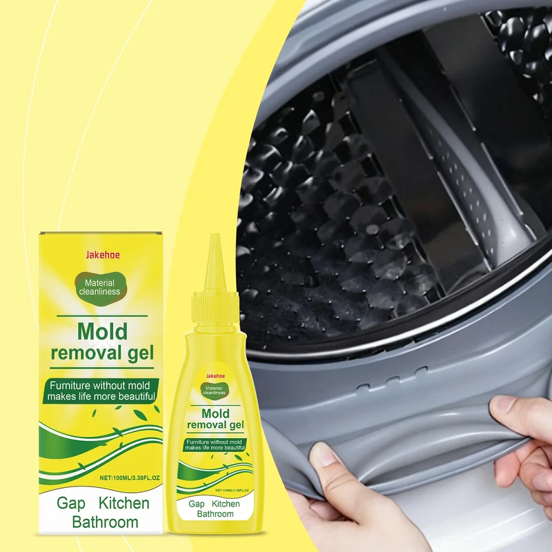 JAKEHOE Kitchen Cleaning Gel Quickly Dissolving Mildew Stains Eliminate Odors No Residue Household Mold Remover Gel for Bathroom