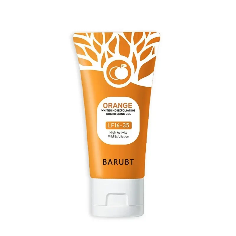 Orange Exfoliating Gel For Face Body Scrub Cleaning Gel Moisturizing Facial Exfoliator,Natural Orange Peeling Gel Skin Cleaning