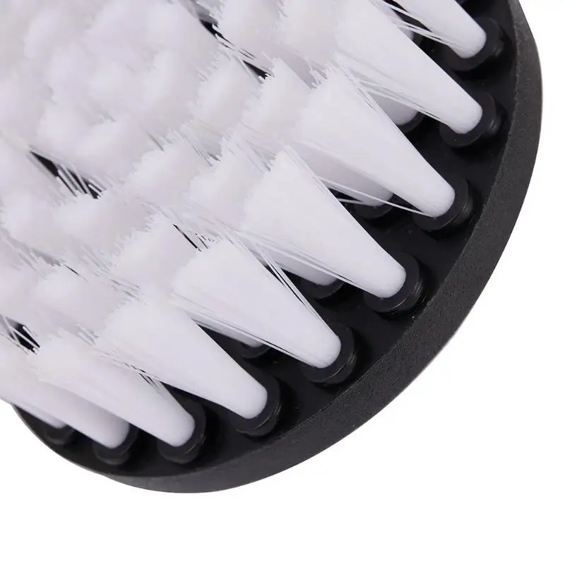 4-Inch Soft Drill Brush Attachment for Carpet, Leather, Upholstery, Glass & Tire Cleaning, Electric Scrubber Tool