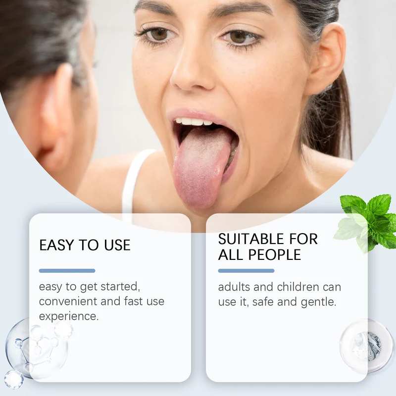 Tongue Cleaning Gel Removes Tongue Coating Inhibits Oral Bacteria Improve Bad Breath Fresh Breath Care Tongue Cleaning Gel Set