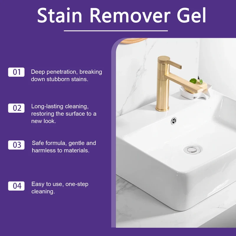 Remover Gel Strong Stain Remover Crevice Cleaner Bathroom Deep Penetration Household Multi Effect Cleaning Gel Stain Durable