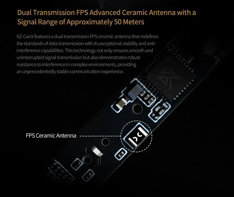 KZ Carol ANC True Wireless Earphone 55dB Active Noise Canceling TWS Headphone 6 Mics AI HD Call Bluetooth 5.3 HiFi in-Ear Earbud