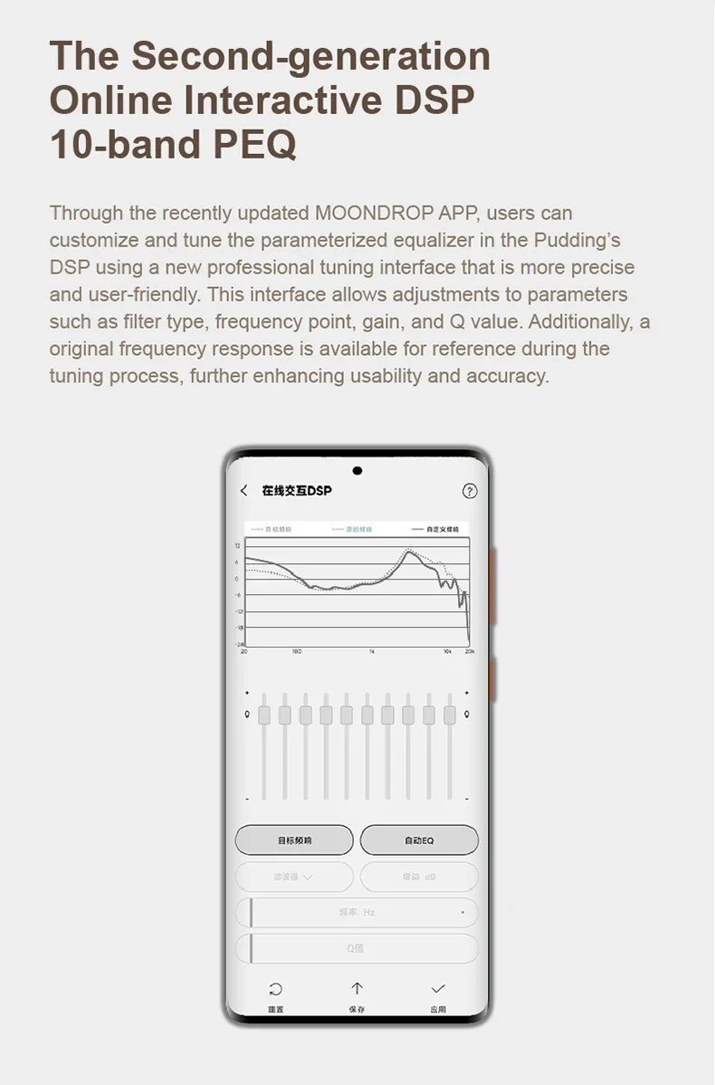 MOONDROP Pudding TWS earphones True Wireless Stereo ANC AI ENC LHDC-V 10mm Dynamic Driver，Bluetooth 6.0 with AI noise reduction