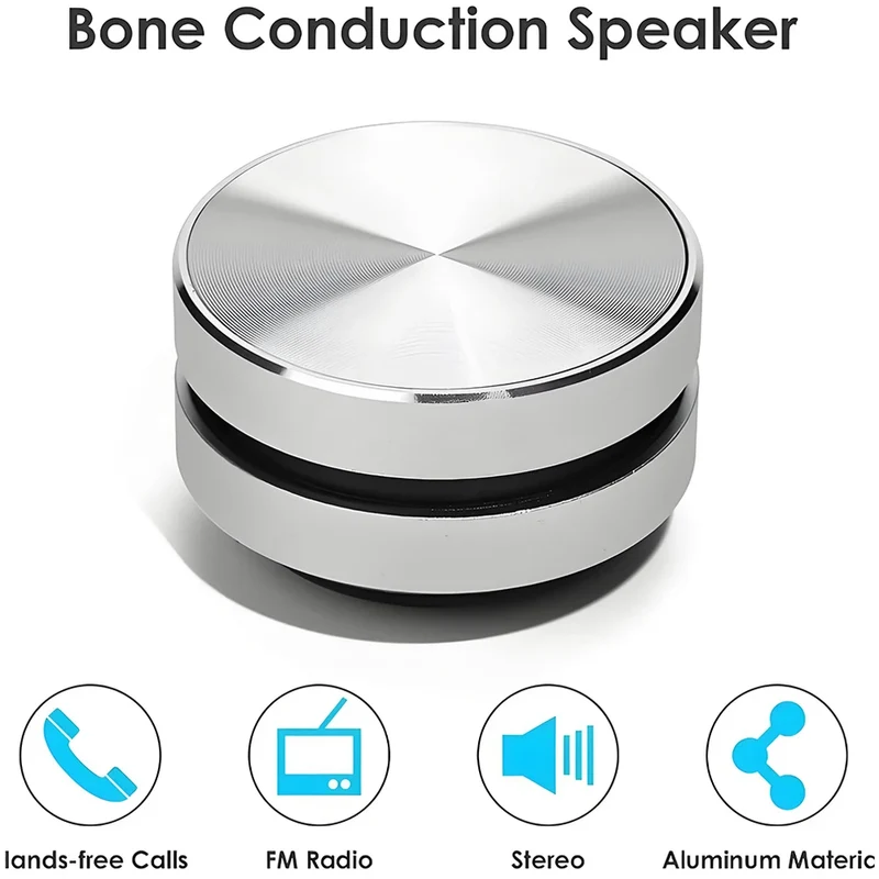 1pcs Bone Conduction Speaker Bluetooth-Compatible TWS Wireless Stereo Sound Hummingbird Speaker With FM Radio Red Black Silver