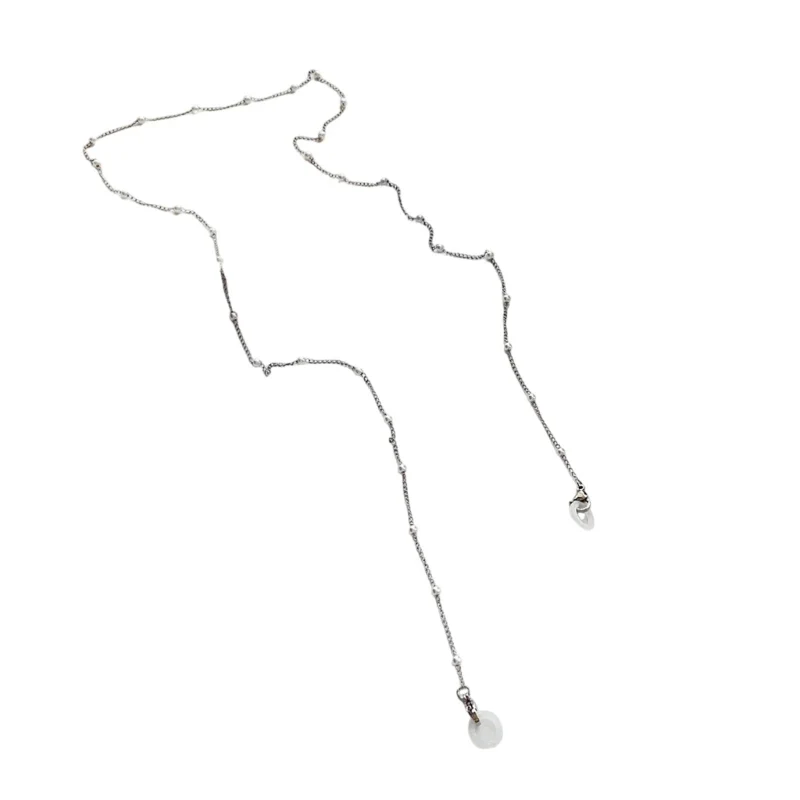 Elegant Stainless Steel Earphone Lanyard Anti Slip Clip Secure Cord for Huawei FreeClip Sports Commuting Daily Use