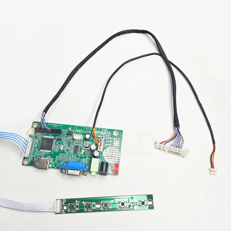 For AUO G156XW01 G185XW01 G156XTN01.0 1366x768 Controller Board HDMI+VGA To LVDS LED Screen Laptop DIY display Driver Board Kit