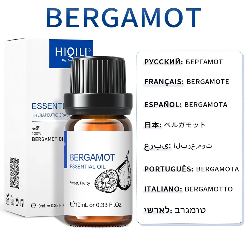 HIQILI Best Essential Oils ,100% Pure Nature for Aromatherapy | Humidifier, Massage,Diffuser, Skin & Hair Care,Perfume DIY-10ML
