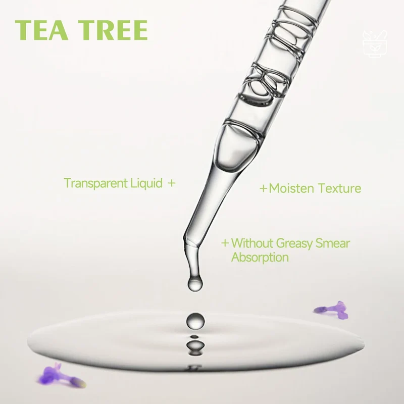 30ml/60ml/100ml tea tree essential oil is suitable for facial hydration, moisturizing, hair care, skin care, and perfume making