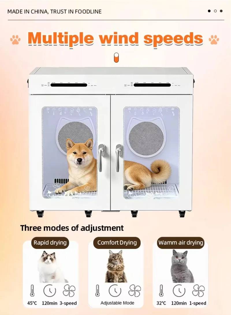 Pet Dryer Machine Perfect for After-Bath Grooming, Travel and Daily Care Routine,Suitable for Use After Bathing Pets.