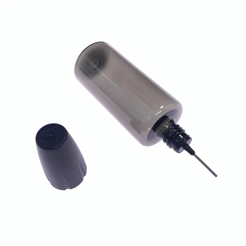 30/50ML PET Clear Vial with Long Thin Needle Tip Dropper for Smoking Oil Accessories Liquid Jar for Essential Oil Storage