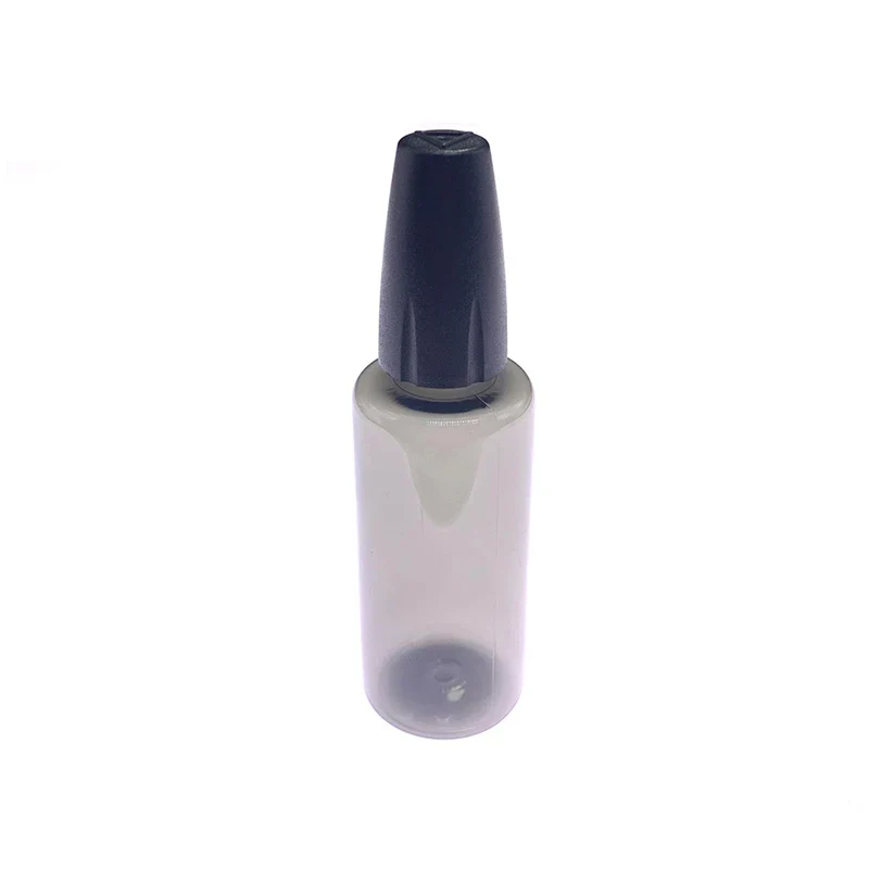 30/50ML PET Clear Vial with Long Thin Needle Tip Dropper for Smoking Oil Accessories Liquid Jar for Essential Oil Storage