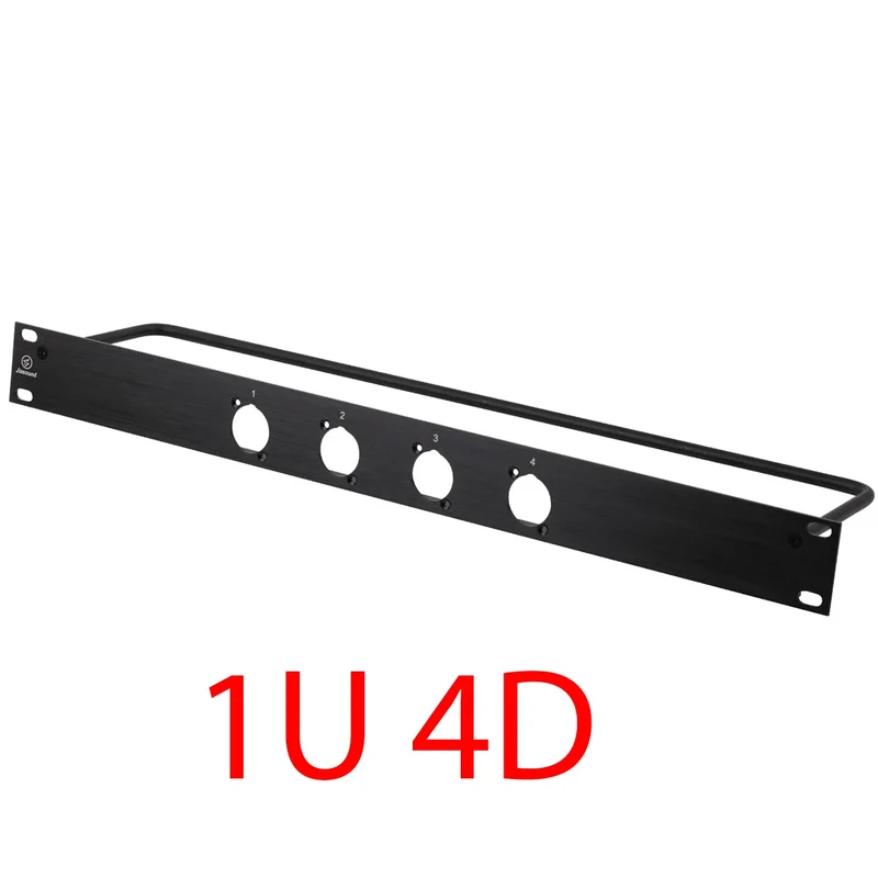 1U 2U Rack Patch Panel 8 12 16 24 Way Channel Flight Case Mount for XLR Connecctor Male Female SpeakOn Cabinet Mounting Panel