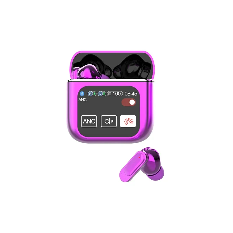 SE60 High quality Touch Screen ANC Wireless Earphones TWS Noise Cancelling Earbud Bluetooth 5.3 Long Battery life HiFi Headphone