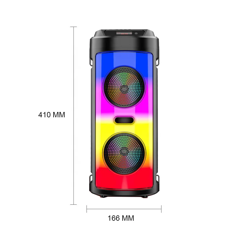 30W Wireless Column Big Power Stereo Portable Bluetooth Speaker Subwoofer Bass Party Speakers with Microphone Family Karaoke USB
