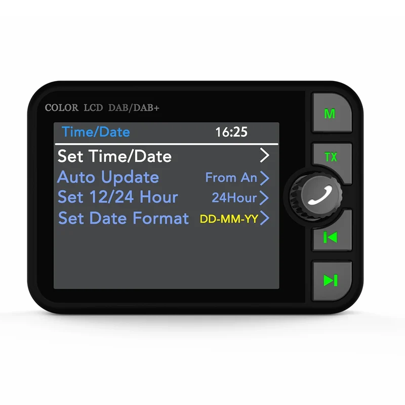 Stereo Digital Broadcast 2.4Inch LCD Color Screen Radio Receiver Bluetooth 5.0 DAB/DAB+ Digital Radio MP3 FM Transmitter for Car