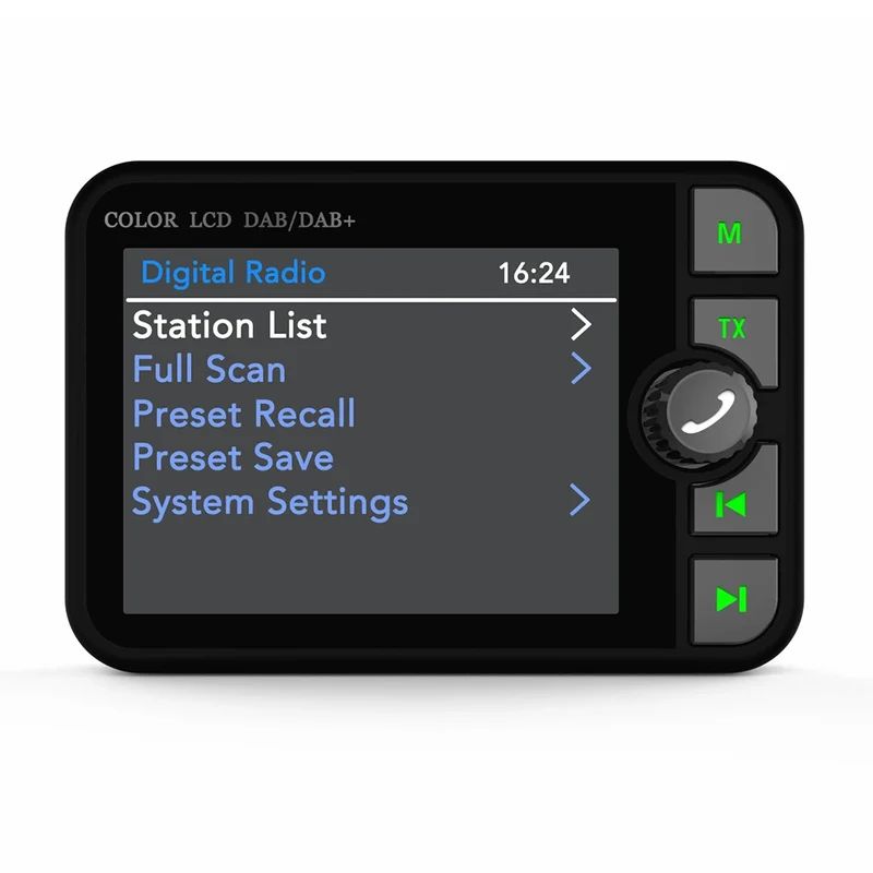 Stereo Digital Broadcast 2.4Inch LCD Color Screen Radio Receiver Bluetooth 5.0 DAB/DAB+ Digital Radio MP3 FM Transmitter for Car