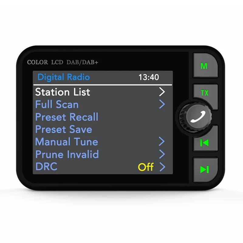 Stereo Digital Broadcast 2.4Inch LCD Color Screen Radio Receiver Bluetooth 5.0 DAB/DAB+ Digital Radio MP3 FM Transmitter for Car